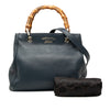 Gucci Small Calfskin Bamboo Shopper Satchel Secondhand