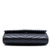 Secondhand Chanel CC Chevron Lambskin Studded Wallet On Chain