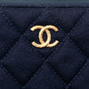 Chanel Paris Hamburg Medium Quilted Wool Coco Sailor Charms O Case Clutch Secondhand
