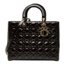Dior Large Patent Cannage Lady Dior Secondhand