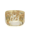 Chanel CC Acrylic and Gold Plated Logo Ring Secondhand