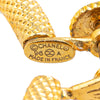 Secondhand Chanel Gold Plated Hoop Push Back Earrings