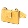 Fendi Sarah Coleman Small Glazed Fabric FF Vertigo Convertible Baguette Pouch Secondhand