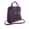 Gucci Small Calfskin Polka Dot Horsebit 1955 Top Handle Satchel Secondhand