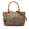 Gucci Diamante Canvas Sukey Satchel Secondhand