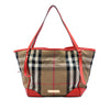 Burberry Small House Check Canvas Bridle Canterbury Tote Secondhand