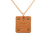 Hermès Small Rose Gold Plated Swift As de Coeur Pendant Necklace Secondhand