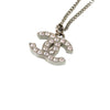 Chanel CC Brass and Strass Pendant Necklace Secondhand