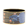 Secondhand Hermès Extra Wide Brandebourgs Enamel Bangle 70