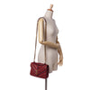 Saint Laurent Medium Calfskin and Suede Chevron Monogram College Satchel Secondhand