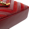 Saint Laurent Medium Calfskin and Suede Chevron Monogram College Satchel Secondhand