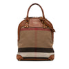 Burberry Medium Mega Check Canvas Bloomsbury Saddle Satchel Secondhand