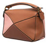 Secondhand LOEWE Mini Tricolor Calfskin Puzzle Satchel
