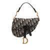 Dior Mini Oblique Canvas Saddle Bag Secondhand