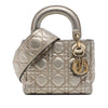 Dior Mini Metallic Calfskin Cannage Supple Lady Dior Secondhand