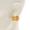Chanel Gold Plated Overlapping CC Round Clip On Earrings Secondhand