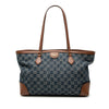 Secondhand Gucci Medium GG Denim Ophidia Tote