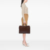 Prada Saffiano Cuir Travel Front Zip Pocket Briefcase Secondhand