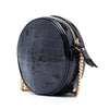 Saint Laurent Croc Embossed Patent Round Vinyle Camera Bag Secondhand