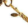 Chanel Gold Plated Double Chain Loupe Magnifying Glass Pendant Necklace Secondhand