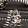 Chanel Small Caviar Striped CC Filigree Vanity Case Secondhand