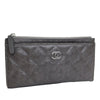Chanel Quilted Lambskin Camellia Zip Pouch Secondhand