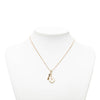 Chanel CC Gold Plated Strass Heart Lock And Key Pendant Necklace Secondhand