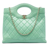 Chanel Small Quilted Shiny Lambskin 31 Shopping Bag Secondhand