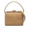 Gucci Grained Calfskin Bamboo Satchel Secondhand