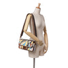 Fendi Sarah Coleman Zucca Embroidered Canvas Fish Eye Vertigo Baguette Satchel Secondhand