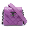 Chanel Mini CC Quilted Lambskin Trunk Like Box Crossbody Secondhand
