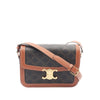 Celine Classique Triomphe Coated Canvas and Calfskin Triomphe Crossbody Secondhand