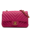 Chanel Mini Rectangular Classic Chevron Lambskin Single Flap Secondhand