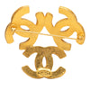 Chanel Gold Plated Triple CC Brooch Secondhand