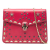Bvlgari Small Studded Leather Laser Cut Square Serpenti Forever Chain Crossbody Secondhand