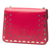Bvlgari Small Studded Leather Laser Cut Square Serpenti Forever Chain Crossbody Secondhand