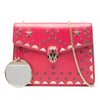 Bvlgari Small Studded Leather Laser Cut Square Serpenti Forever Chain Crossbody Secondhand