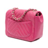 Chanel Mini Square Classic Chevron Lambskin Single Flap Secondhand