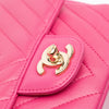 Chanel Mini Square Classic Chevron Lambskin Single Flap Secondhand