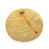 Chanel CC Gold Plated Round Brooch Secondhand