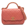Chanel Quilted Lambskin Chain Infinity Top Handle Bag Secondhand