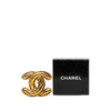 Chanel CC Gold Plated Quilted Brooch Secondhand