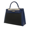 Secondhand Hermès Tricolor Swift and Toile H Berline Kelly II Sellier 32
