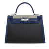 Secondhand Hermès Tricolor Swift and Toile H Berline Kelly II Sellier 32