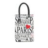 Balenciaga Mini Calfskin Bonjour Paris Shopping Phone Holder Secondhand