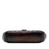 Saint Laurent Medium Chevron Metallic Crinkled Calfskin Punk Chain Bag Secondhand
