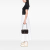 Saint Laurent Medium Chevron Metallic Crinkled Calfskin Punk Chain Bag Secondhand