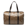 Fendi Zucchino Crystal Boston Bag Secondhand