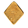 Chanel Gold Plated CC Rhombus Brooch Secondhand