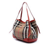 Secondhand Burberry Small House Check Canvas Bridle Canterbury Tote